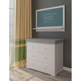 Комод Бейли белый воск/антрацит - картинка 2 Комод Бейли белый воск/антрацит - картинка 2