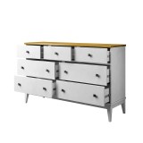 Комод Бон Вояж 07 Белый лак / Антик №24 картинка 3 Комод Бон Вояж 07 Белый лак / Антик №24 картинка 3