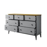 Комод Бон Вояж 07 Серый № 7042 / Антик № 24 картинка 3 Комод Бон Вояж 07 Серый № 7042 / Антик № 24 картинка 3