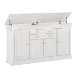 Комод Бостон 4+2 с откидной крышкой-белый воск - картинка 1