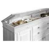 Комод Бостон 4+2 с откидной крышкой-белый воск - картинка 4 Комод Бостон 4+2 с откидной крышкой-белый воск - картинка 4