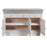 Комод Бостон НББ ) Белый воск+серый - картинка 4 Комод Бостон НББ ) Белый воск+серый - картинка 4