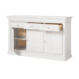 Комод Бостон НББ (низ буфета Бостон) белый воск - картинка 3 Комод Бостон НББ (низ буфета Бостон) белый воск - картинка 3