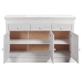 Комод Бостон НББ (низ буфета Бостон) белый воск - картинка 4 Комод Бостон НББ (низ буфета Бостон) белый воск - картинка 4