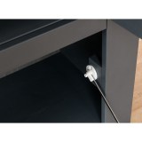 Комод Форест 2 двери и полки серый 7012/бейц-масло картинка 6 Комод Форест 2 двери и полки серый 7012/бейц-масло картинка 6