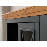 Комод Форест 2 двери и полки серый 7012/бейц-масло картинка 8 Комод Форест 2 двери и полки серый 7012/бейц-масло картинка 8