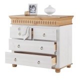 Комод Хельсинки -22 Белый воск +антик - картинка 3 Комод Хельсинки -22 Белый воск +антик - картинка 3