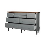 Комод из сосны Ольса 224 (серый 7042/антик 24) купить недорого Комод из сосны Ольса 224 (серый 7042/антик 24) купить недорого