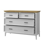 Комод Квадро-С 04 Белый лак  + антик №24 картинка 4