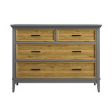 Комод Квадро-С 04 Серый №7042 + антик №24 картинка 2 Комод Квадро-С 04 Серый №7042 + антик №24 картинка 2