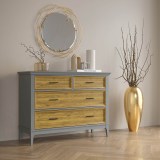 Комод Квадро-С 04 Серый №7042 + антик №24 картинка 5 Комод Квадро-С 04 Серый №7042 + антик №24 картинка 5