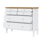 Комод Ольса-042 Белый лак + антик №24 - картинка 3 Комод Ольса-042 Белый лак + антик №24 - картинка 3