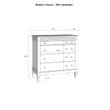 Комод Ольса 204 Белый лак - картинка 6 Комод Ольса 204 Белый лак - картинка 6