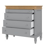 Комод Ольса 204 Серый №7042 + антик №24 - картинка 3 Комод Ольса 204 Серый №7042 + антик №24 - картинка 3