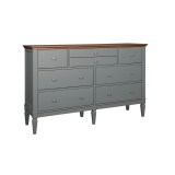 Комод Ольса 224 (серый 7042/антик 24)