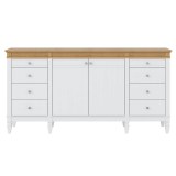 Комод Ольса 428 Белый лак + антик №24 - картинка 2 Комод Ольса 428 Белый лак + антик №24 - картинка 2