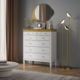 Комод Ольса-С 323 Белый лак + антик №24 картинка 6