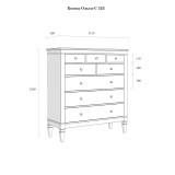 Комод Ольса-С 323 размеры