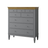 Комод Ольса-С 323 серый №7042 + антик №24 картинка 3