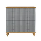 Комод Рандеву-04 МАССИВ СОСНЫ серый №7042 + антик №24 картинка 2 Комод Рандеву-04 МАССИВ СОСНЫ серый №7042 + антик №24 картинка 2