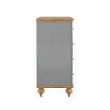 Комод Рандеву-04 МАССИВ СОСНЫ серый №7042 + антик №24 картинка 4 Комод Рандеву-04 МАССИВ СОСНЫ серый №7042 + антик №24 картинка 4