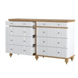 Комод Рандеву 08 (белый лак/антик-24) фото2 Комод Рандеву 08 (белый лак/антик-24) фото2