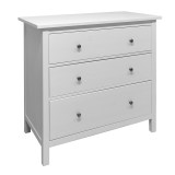 Комод с 3 ящиками КАНТРИ (ХЕМНЭС) белый  - картинка 1