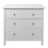 Комод с 3 ящиками КАНТРИ (ХЕМНЭС) черный (1уп.) - картинка 2