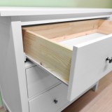 Комод с 3 ящиками КАНТРИ (ХЕМНЭС) белый  - картинка 3