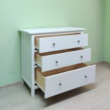 Комод с 3 ящиками КАНТРИ (ХЕМНЭС) белый  - картинка 5