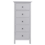 Комод с 5 ящиками КАНТРИ (ХЕМНЭС) белый - картинка 2 Комод с 5 ящиками КАНТРИ (ХЕМНЭС) белый - картинка 2