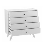 Комод Винтаж 4 ящика белый лак картинка 2 Комод Винтаж 4 ящика белый лак картинка 2