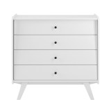 Комод Винтаж 4 ящика белый лак картинка 3 Комод Винтаж 4 ящика белый лак картинка 3