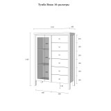 Комод Вояж-16 размеры Комод Вояж-16 размеры