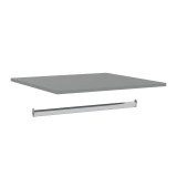 Комплект Ольса-01 (полка+штанга) серый №7042 - картинка 1