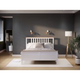 Кровать 160х200  ХЕМНЭС ориг. белый / светло коричневый 7