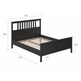 Кровать 160х200 ХЕМНЭС оригинал венге картинка 4 Кровать 160х200 ХЕМНЭС оригинал венге картинка 4