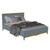 Кровать 160х200  Пенни серый 7046/антик 24 картинка 1