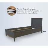 Кровать 90х200  Пенни серый 7046/антик 24 картинка 11