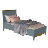 Кровать 90х200  Пенни серый 7046/антик 24 картинка 1