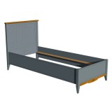 Кровать 90х200  Пенни серый 7046/антик 24 картинка 4