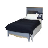 Кровать 90х200  Пенни серый 7046/антик 24 картинка 5