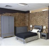 Кровать 90х200  Пенни серый 7046/антик 24 картинка 7