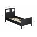 Кровать 90x200 венге ХЕМНЭС (Россия) оригинал - картинка 4 Кровать 90x200 венге ХЕМНЭС (Россия) оригинал - картинка 4