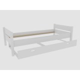 Кровать Амелия 90*200 с дополнительным спальным местом белый воск картинка 1 Кровать Амелия 90*200 с дополнительным спальным местом белый воск картинка 1