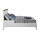 Кровать Бон Вояж 180*200 Белый лак / Антик №24 картинка 2 Кровать Бон Вояж 180*200 Белый лак / Антик №24 картинка 2