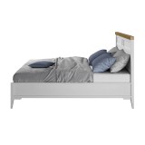 Кровать Бон Вояж 160*200 Белый лак / Антик №24 картинка 4 Кровать Бон Вояж 160*200 Белый лак / Антик №24 картинка 4