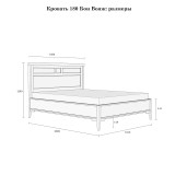 Кровать Бон Вояж 180*200   размеры