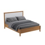 Кровать Бридж 160х200 с мягким изголовьем браун/белый лак картинка 2 Кровать Бридж 160х200 с мягким изголовьем браун/белый лак картинка 2