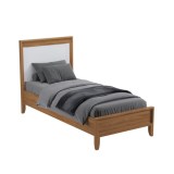 Кровать Бридж 90х200 браун/белый лак картинка 2 Кровать Бридж 90х200 браун/белый лак картинка 2